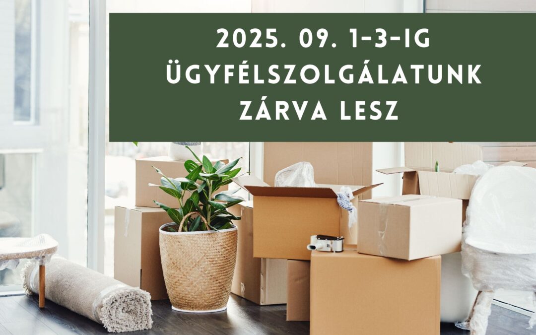 SZÜNETEL AZ ÜGYFÉLSZOLGÁLAT