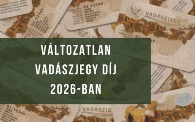 2026-ban is változatlan marad a vadászjegy díja