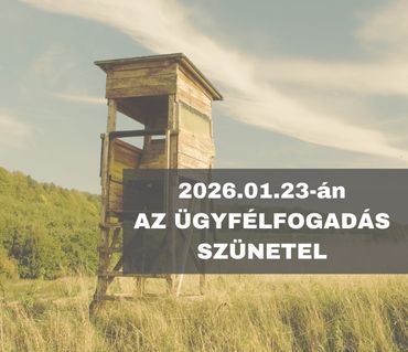 Ügyfélfogadás szünetel