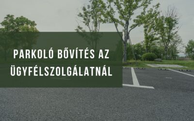 Parkolóbővítési munkálatok